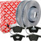 Bremsscheiben Ø321mm + Beläge vorne für A6 4F C6 + ALLROAD 4FH A8 4E