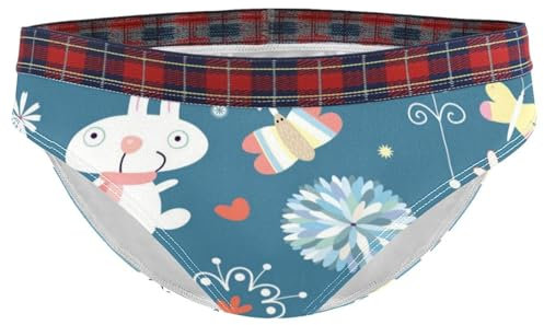 Damen Slip Unterwäsche Osterhasen Unterhose Weiche Höschen für Frau, multi, 36