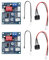 eMagTech 2 Stück PWM Lüfter Thermostat Lüftergeschwindigkeitsregler PWM-Lüfter-Temperaturregelung Geschwindigkeitsregler Lüfter-Thermostat-Modul Lüfter Automatischer Temperaturregler 12V 9A NTC 50K