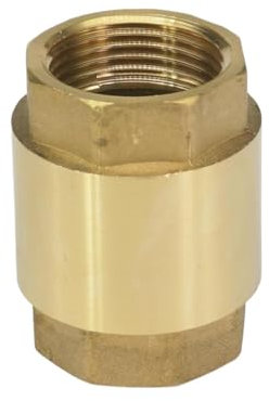 Aqxybgt 1/2 3/4 1 1-1/4 1-1/2 2 BSP Messing Hex In-Line Feder Einweg-Rückschlagventil Rückschlagventil Sanitär(1/2)