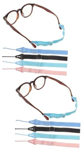 OSALADI 8pcs Adjustable Eye Glasses Holders Around Neck Non-slip Sunglasses Straps for Outdoor Sports Portable Elastic Glasses Retainer Cord for Daily Use