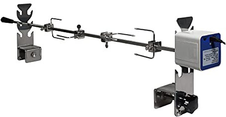 ZENONEZ Rotisserie Kit Universal Replacement Quick Install Portable Spit Grill Outdoor Camping BBQ (5078T)