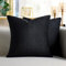 Kissenbezug Weihnachten Schwarz 45 x 45 cm Samt Dekorativ Sofa Zierkissenbezüge Dekokissen Kissenhülle für Couch Schlafzimmer Zuhause Auto Sofa Sessel Dekor 2er Set