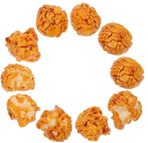 KOMBIUDA 10pcs Realistic Popcorn Model Diy Home Decor Accessory Pretend Play Food
