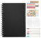 Fotoalbum zum Selbstgestalten A5, DIY Scrapbook Fotobuch 100 Seiten, Schwarze Leeren Seiten Scrapbook, Photo Album Scrapbook Black für Geburtstag Valentinstag Abschlussfeier Geschenke
