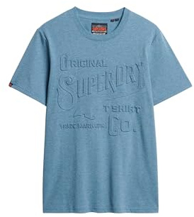 Superdry Herren Lässiges Workwear T-Shirt mit Prägung