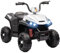 AIYAPLAY Quad électrique Enfant 12 V, Voiture électrique Enfants, 2 Moteurs, Vitesse 5 km/h, Marche Avant et arrière, phares LED, klaxon, MP3, pour Enfants 37-60 Mois, Blanc