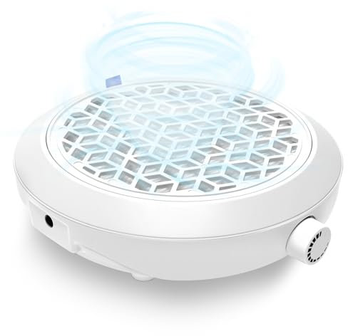 CGBE Aspiratore di Polvere per Unghie: Aspirazione Potente 4500RPM Ricaricabile con 2 Filtri Riutilizzabili, Estrattore Portatile per Onicotecniche e Principianti