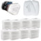 80 filtri per respiratore, filtro in cotone, 5N11CN particulate replacement filters, filtro a colori chimico, compatibile con i vapori organici, set per 6200, 7502, 6800, bianco
