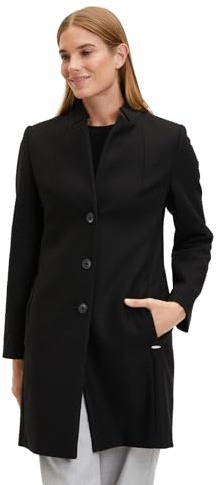 Betty & Co Damen Blazermantel mit Knöpfen 34, Schwarz