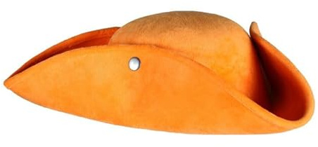 CREATIV DISCOUNT Dreispitz Flair aus Samt, orange