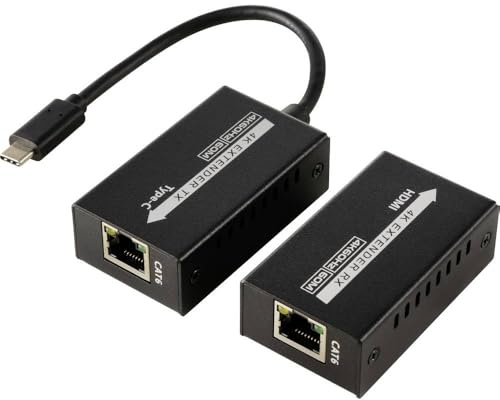 SpeaKa Professional SP-TPCE-500 USB-C® (DP Alt Mode) HDMI Extender über Netzwerkkabel RJ45 60 m