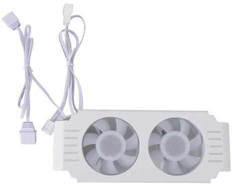 Topiky Memory RAM Cooler ARGB Fans, 5V 3 Pin ARGB Memory RAM Cooler DDR Heatsink, ARGB RAM Radiator Computer Memory Module Heat Sink PWM Temperature Control Fan (White)