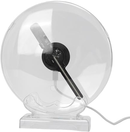 Focket Ventilateur Holographique 3D, Ventilateur Holographique Bluetooth avec 80 Perles LED et Télécommande, pour Arbre de Noël pour Entreprise, Bar, Halloween, Magasin, Bar