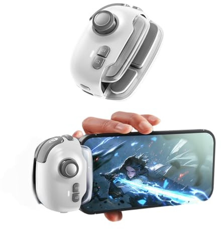 PUSOKEI Mobiler Game-Controller-Joystick, Bluetooth-Handy-Game-Trigger, Handy-Gaming-Joystick, Unterstützt Makroaufzeichnung, Kompatibel für Android, für