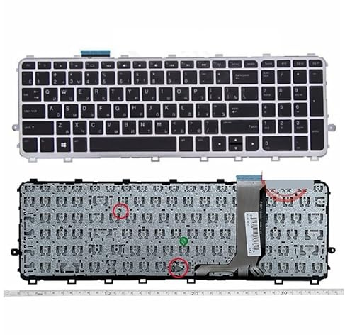 QFFOZSW US/RU für HP für Envy 15-J 17-J 720244-001 711505-001 736685-001 6037B0093301 V140626AS2 Tastatur M6-N M6-N015DX M6-N113DX M6-N168CA Einfach auszutauschen(RU NO Backlit)