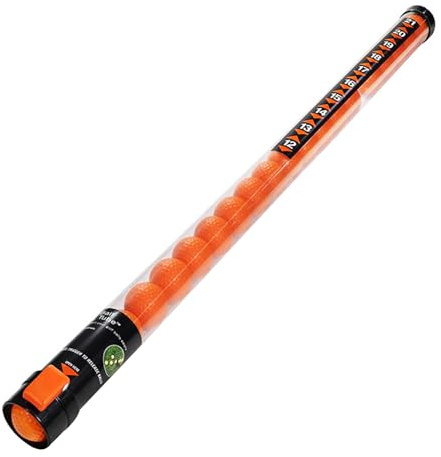 Tubo de recolección de pelotas de golf: tambor de almacenamiento transparente ranurado, accesorio fácil de agarrar, recogedor de bolas manual, herramienta auxiliar de espacio con longitud extendida