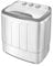 Giantex - Lavatrice portatile compatta da 5,9 kg con doppia vasca da bagno (grigio e bianco)