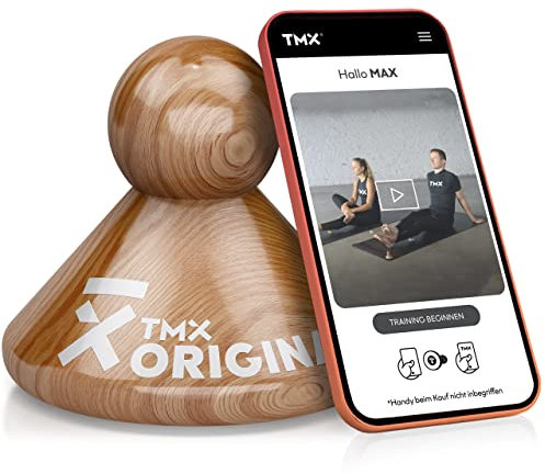 TMX® ORIGINAL TRIGGER – Triggerpunkt Drücker für große Muskelgruppen | Made in Germany | Medizinisch zertifiziert zur Eigenbehandlung von Verspannungen | Echtholz Buche – Natur