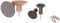 Blomus 65801 - Set di ganci da parete, 4,5 cm, multicolore