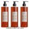 Prija Haut & Haarshampoo mit Ginseng 3x 380 ml Duschgel Hair & Body 3x Pumpspender