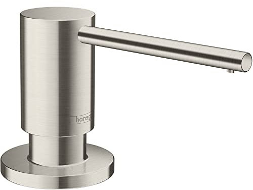 hansgrohe A41 dosificador de jabón líquido, accesorios baño, acabado de acero inoxidable, 40438800
