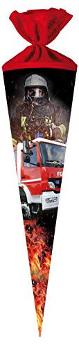 Schultüte Feuerwehr Einsatz Zuckertüte Geschenk Schulanfang Tüte Schuleinführung (70cm)