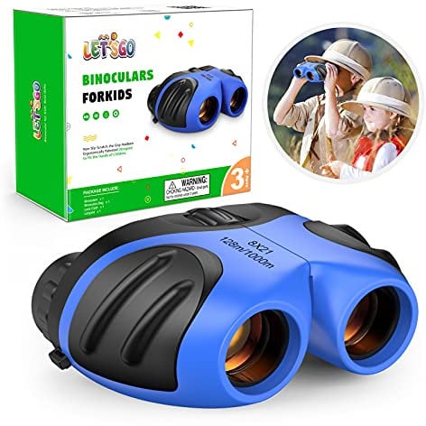 EUTOYZ Binoculars Kids, Boys Toys for 4 5 6 7 Year Old Boy Gift for 3-10 Year Olds Boys Toys Age 3-10 Kids Toys Christmas Gifts Stocking Fillers Blue