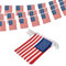 Amerika Flaggen-Wimpelkette, USA Flagge, Banner für Unabhängigkeitstag, Sport, Bars, Party-Dekorationen, Wimpelkette, 10 m, 30 Flaggen