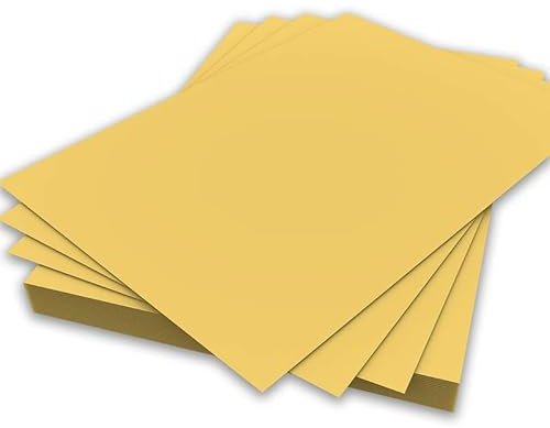 A4 hellgelbes Farbpapier, 80 g/m² Blatt, doppelseitiges Druckerpapier, Kopierer, Origami-Flyer, Zeichnen, Schule, Bürodruck, 210 mm x 297 mm (A4 hellgelbes Papier – 80 g/m² – 500 Blatt)