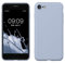 kwmobile Handyhülle für iPhone SE 2022 Hülle/iPhone SE 2020 / iPhone 8 / iPhone 7, für iPhone SE Hülle - Schutzhülle für kabelloses Laden - Case in Hellblau matt