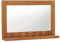 vidaXL Teak Massiv Wandspiegel mit Regal Ablage Kolonialstil Rustikal Badspiegel Badezimmer Spiegel Badmöbel Badezimmerspiegel 60×12×40cm