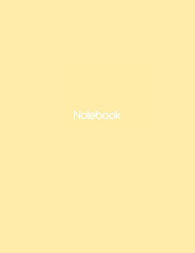 Notebook: Sour Lemon - Minimalist Large Composition Notebook - American Color - Lined pages - Soft & Pastel Cover, Journal (8.5 x 11) - 120 Pages