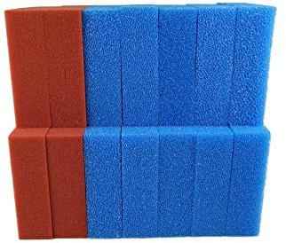 Sibo Set Biotec 30 Filterschwämme für Filter 4 x rot 10 x blau passen auch für Oase