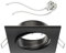 ledscom.de Deckeneinbaurahmen RIR Einbaurahmen schwarz matt eckig schwenkbar (LED/Halogen/MR16/50mm) inkl. GU5.3 Fassung