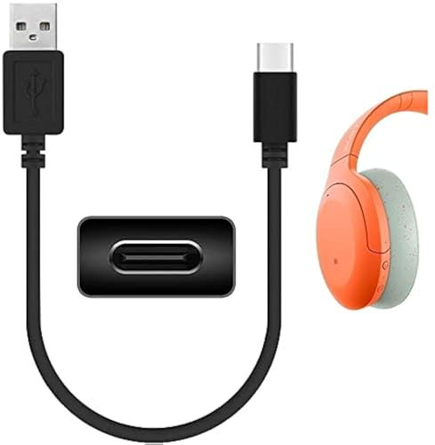 V-MOTA Cable de carga USB tipo C compatible con Sony WH-1000XM3 WF-1000XM3 WH-XB900N WH-H910N WH-CH510 WH-XB700, AKG Y400, Y600NC, Bose NCH700 (0,5 m)