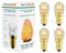 Salt Lamp Bulb and Oven Bulb 15W E14 (Pack of 4) – Heat-Resistant <300°C SES Incandescent Pygmy Bulbs for Oven, Cooker Hood, Fridge, Lamps – Dimmable & Multipurpose