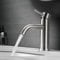 ZOOYYUE Wasserhahn Bad, 45° Auslauf, Waschtischarmatur, Warm und Kalt Einstellbar, Waschbecken Armaturen aus Edelstahl, mit Warmem und Kaltem 3/8 PEX Zulaufschlauch