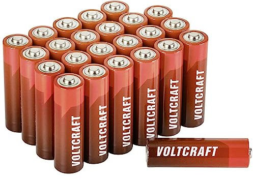 VOLTCRAFT Industrial LR6 Mignon (AA), batteria alcalina, manganese, 3000 mAh, 1,5 V, 24 pezzi.