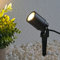 VBLED® Werios Gartenstrahler, Gartenleuchte, Außenstrahler, Spießstrahler, Gartenspot 12V AC mit LED Leuchtmittel 5W 3000K IP 65