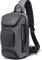 BANGE Sling Bag, Wasserdichte Herren Brusttasche Schultertaschen Crossbody Sling Rucksack für Herren, Sling Rucksäcke (Grau)