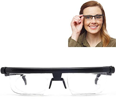 nicekool Einstellbarer Fokus Lesebrille -6D Bis + 3D Dioptrien Variable Objektivkorrekturbrillen Computer Lesen Driving Unisex-Brillen