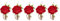 5 PCS Mariage Boutonnière Broche Poignet Corsage, Rose Boutonnière pour Hommes Mariage avec Épingles pour Mariage Cérémonie Anniversaire, Dîner, Bal Fleurs(Rouge)