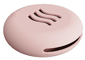 Silicone Makeup Puff Holder Premium Portable Powder Puff CaseTravel Case Silicone Washable Reusable Double Sided Vented Beauty Blenders Blender Holders for Travel(Pink)