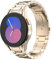 MoKo Correa de Metal Compatible con Samsung Galaxy Watch 7 FE 6 5 4 40mm 44mm/Watch 6 Classic 43mm 47mm/5 Pro 45mm/4 Classic 42mm 46mm, Pulsera de Repuesto de Acero Inoxidable para Hombre, Oro Rosa