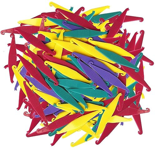 SenseYo 200 Pcs Colorful Dental Elastic Rubber Bands Placers Plastic Braces Rubber Band Tool for Orthodontic Braces