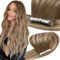 Easyouth Tape Hair Extensions Real Human Hair Balayage Tape in Human Hair Extensions Brown to Blonde Ombre Hair Extensions Tape in Real Hair Skin Weft 12 Inch 30g 20Pcs