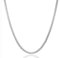 AFSTALR Herren Damen Edelstahl Silber kette Halskette Venetian link kette link collier 3mm-45cm box Kette für Männer Schmuck Link Chain Silver