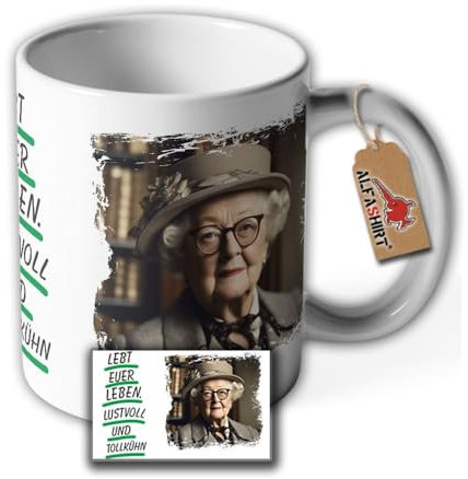 Tasse Miss Marple Krimi Roman Detektivgeschichten Mordfälle alte Dame #42254