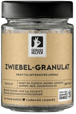 Bremer Gewürzhandel Zwiebelgranulat, gemahlene Zwiebeln zum Kochen, Zwiebelpulver, 85g im Glas